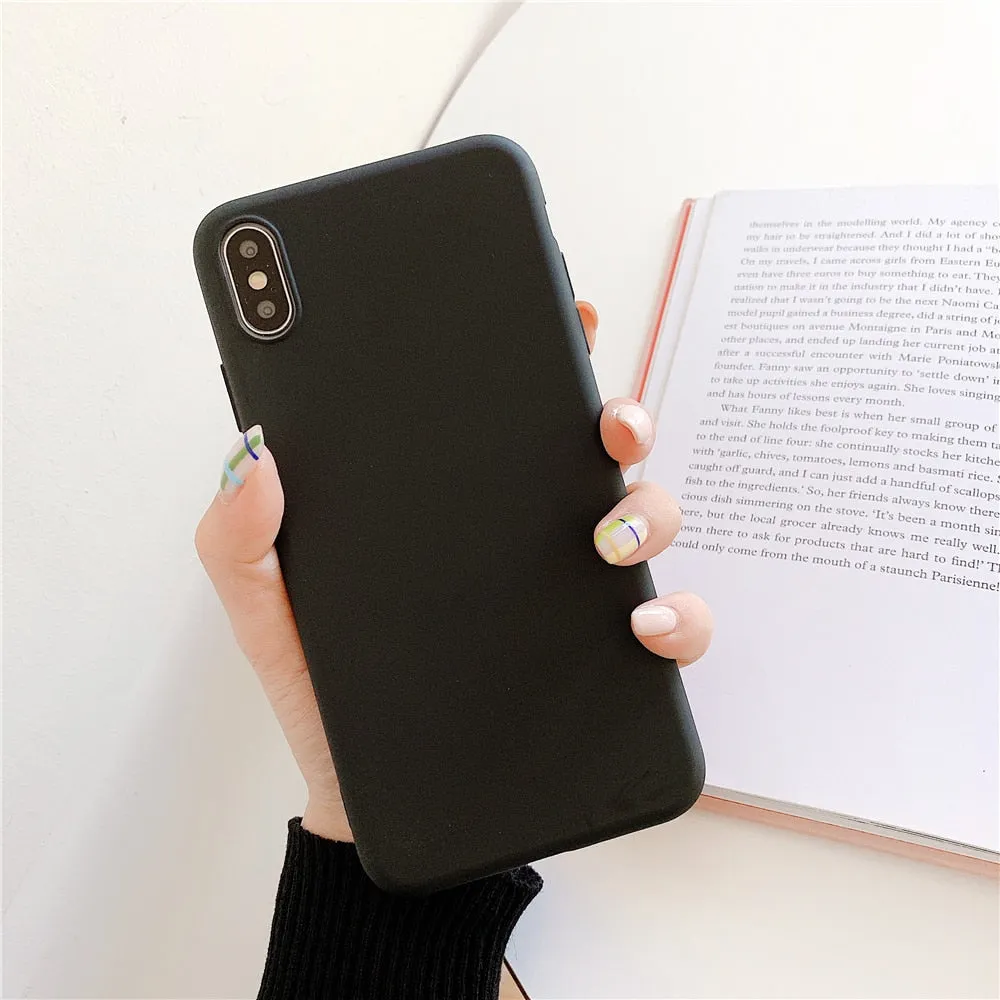 Anymob iPhone Orange Candy Color Silicone Phone Case Soft TPU Back Cases Cover
