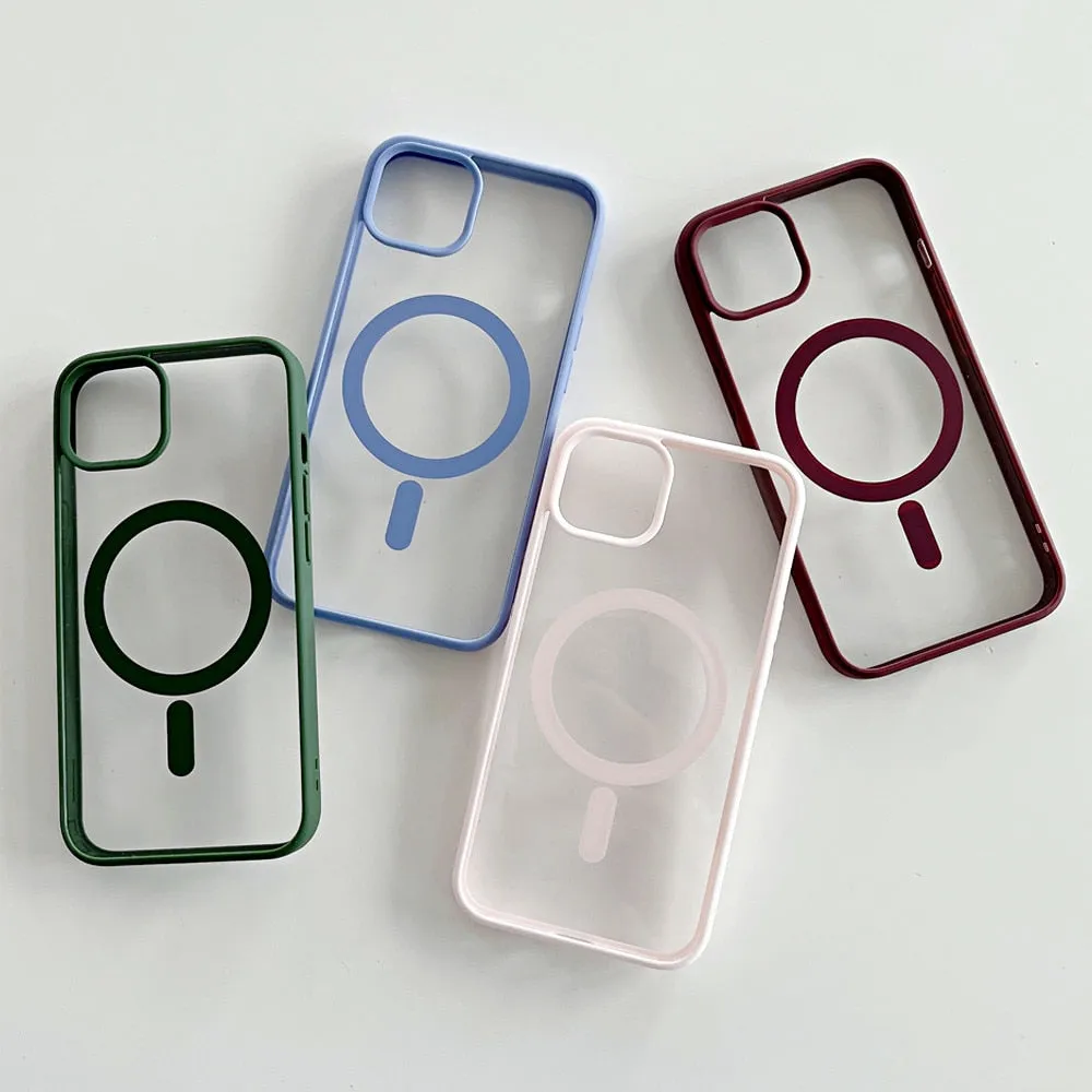 Anymob iPhone Red Magnetic Pattern Case Soft Phone Cover