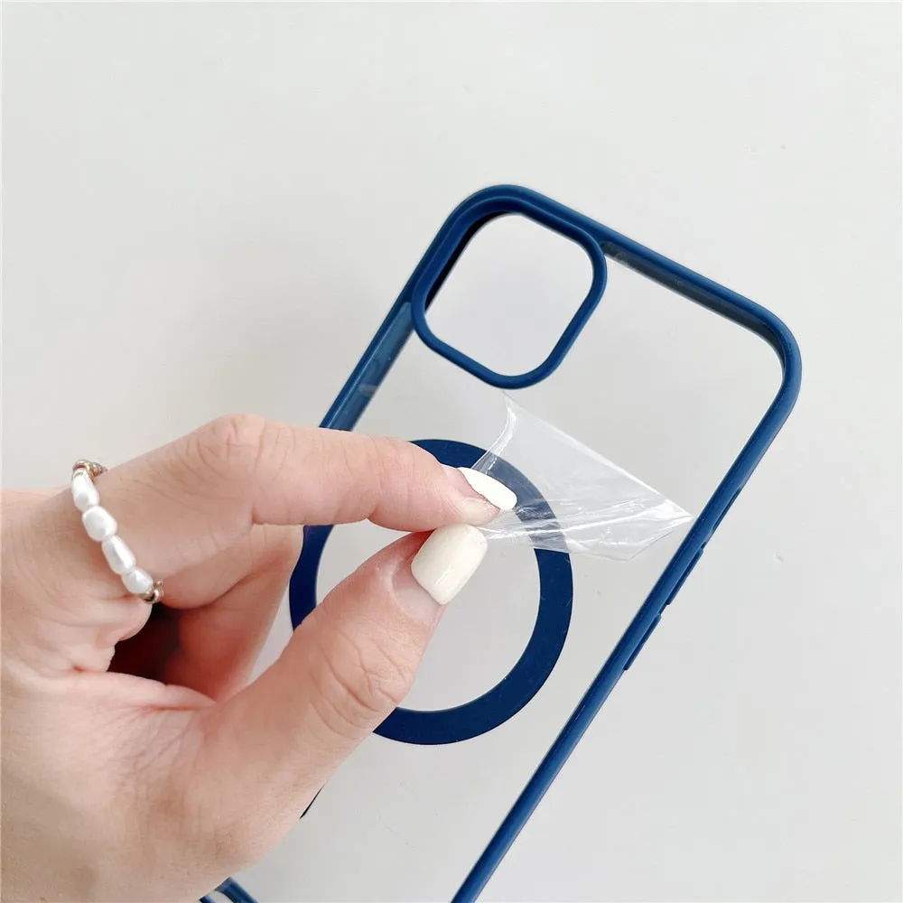 Anymob iPhone Red Magnetic Pattern Case Soft Phone Cover