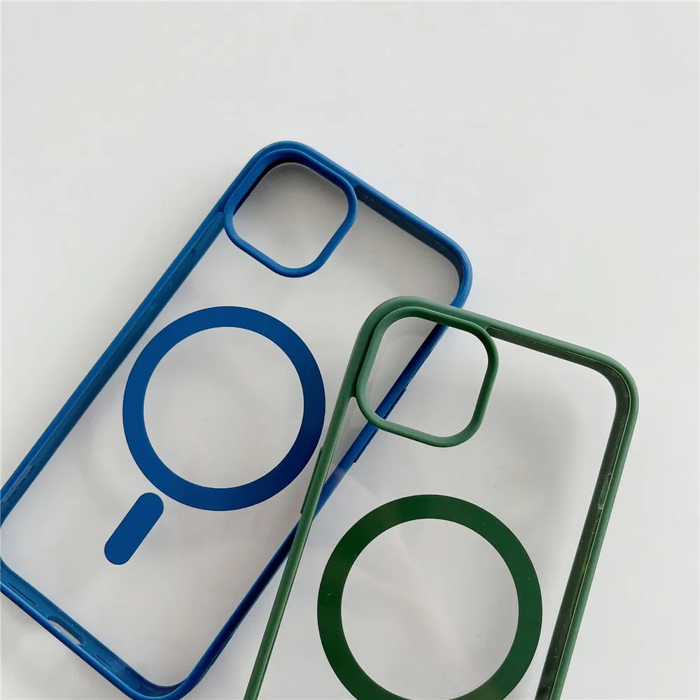 Anymob iPhone Red Magnetic Pattern Case Soft Phone Cover