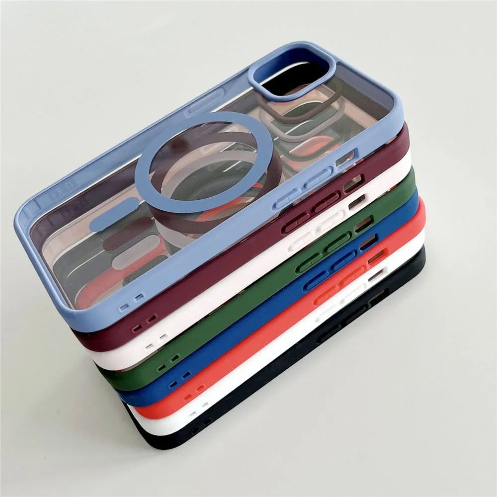Anymob iPhone Red Magnetic Pattern Case Soft Phone Cover