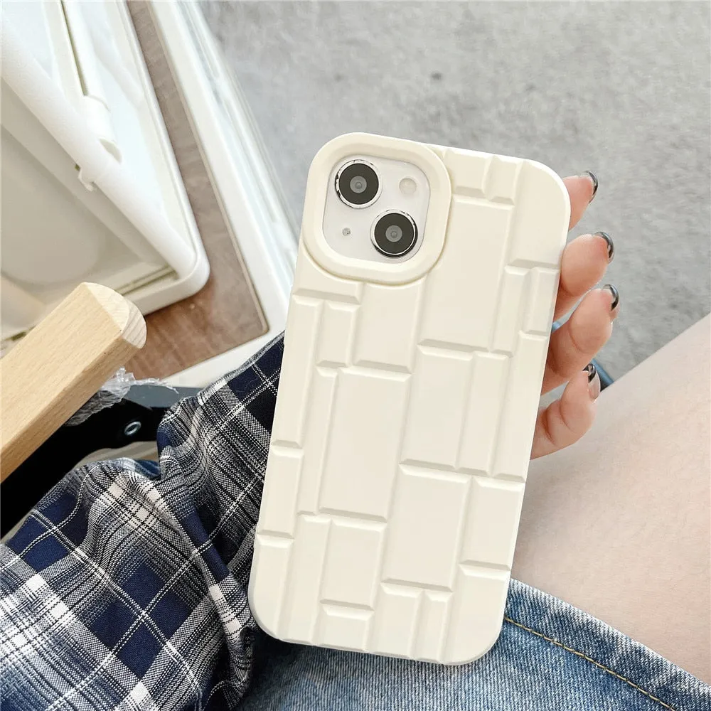 Anymob iPhone Transparent Geometry Phone Case Soft Silicon Shockproof Cover