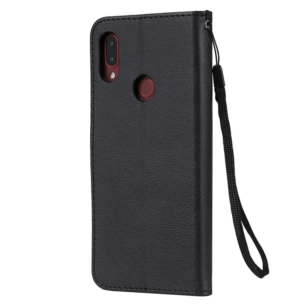 Anymob Samsung Phone Case Pink Leather Cover Flip Wallet
