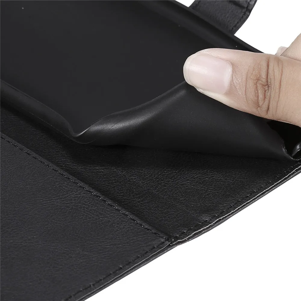 Anymob Samsung Phone Case Pink Leather Cover Flip Wallet