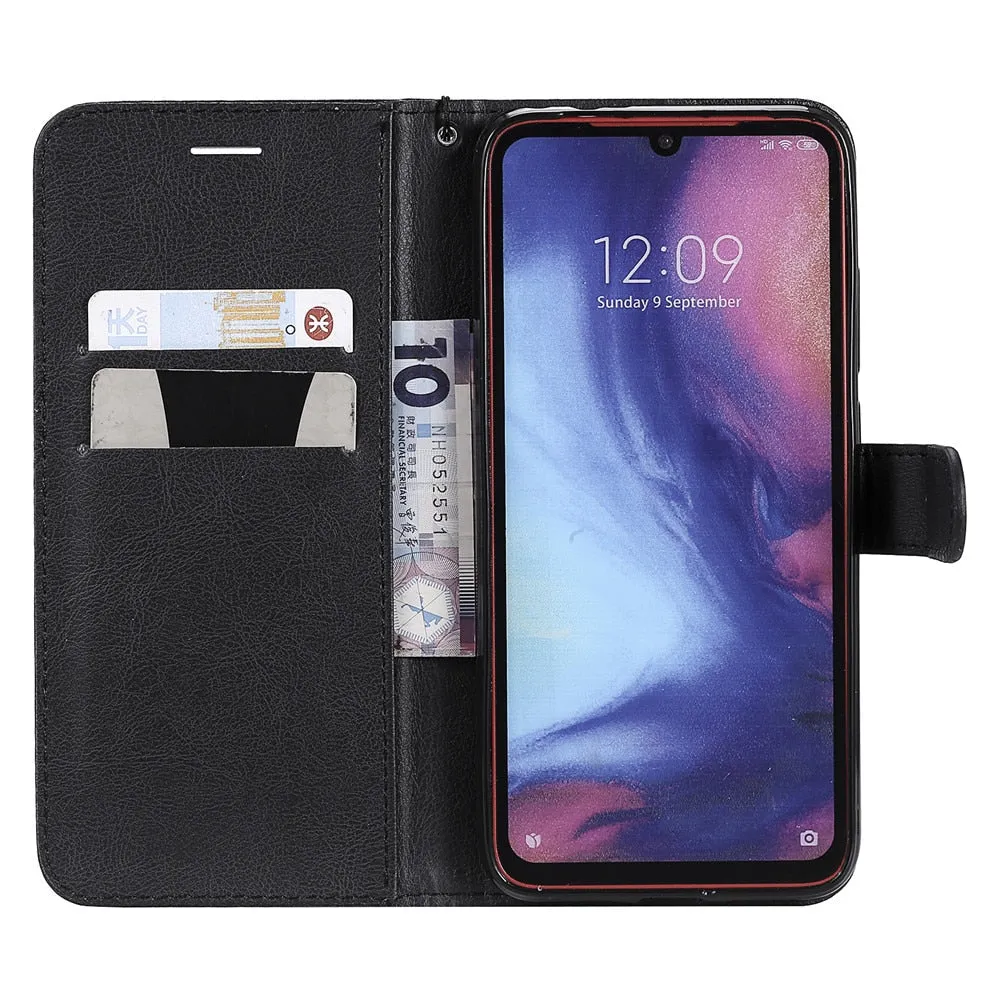 Anymob Samsung Phone Case Pink Leather Cover Flip Wallet