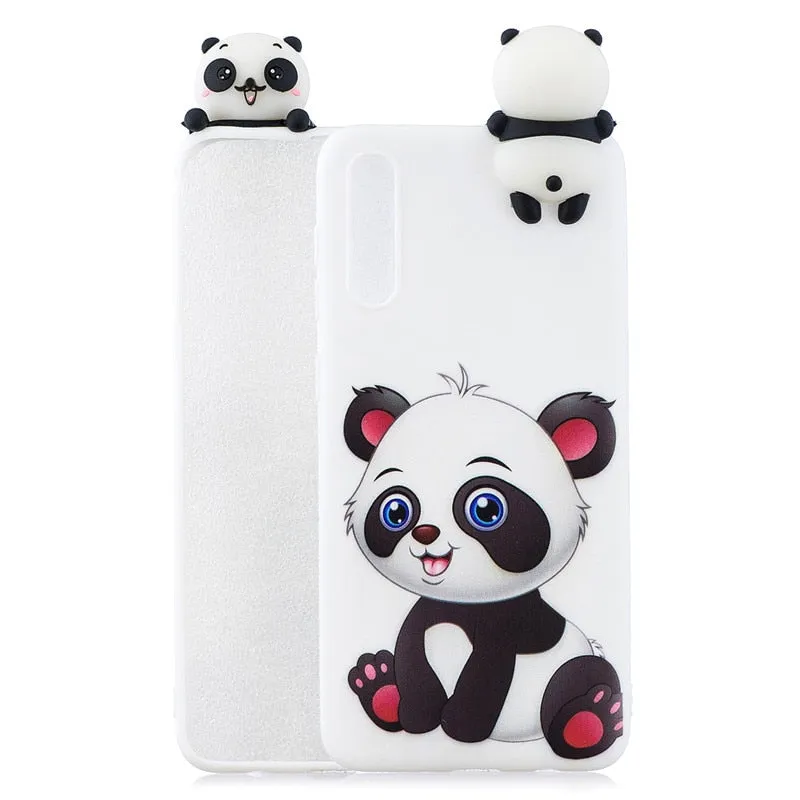 Anymob Samsung Pink Ice Cream Silicone Case Animal Back Cover