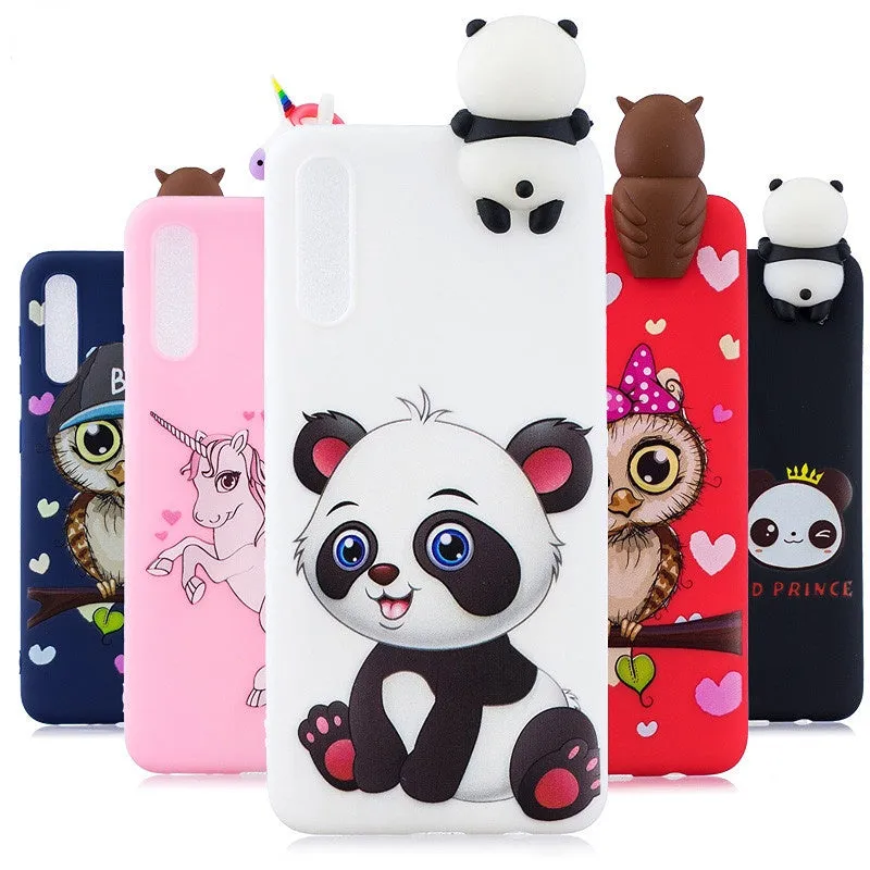 Anymob Samsung Pink Ice Cream Silicone Case Animal Back Cover