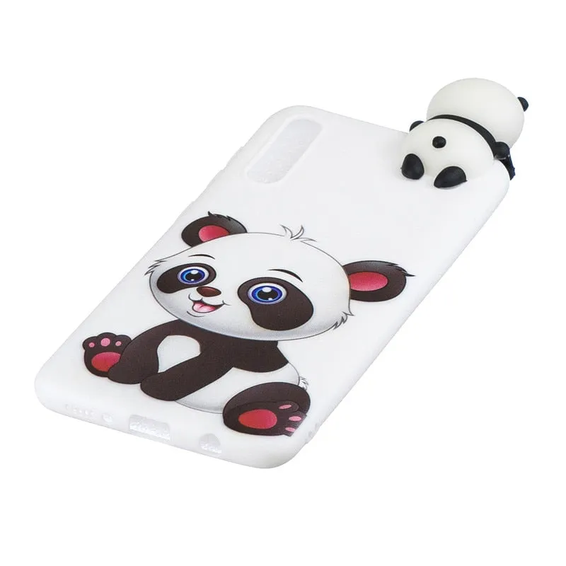 Anymob Samsung Pink Ice Cream Silicone Case Animal Back Cover