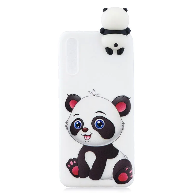 Anymob Samsung Pink Ice Cream Silicone Case Animal Back Cover