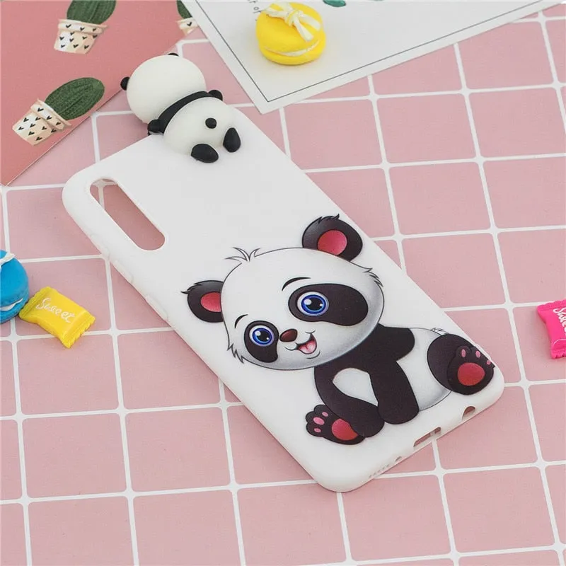 Anymob Samsung Pink Ice Cream Silicone Case Animal Back Cover