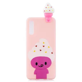 Anymob Samsung Pink Ice Cream Silicone Case Animal Back Cover