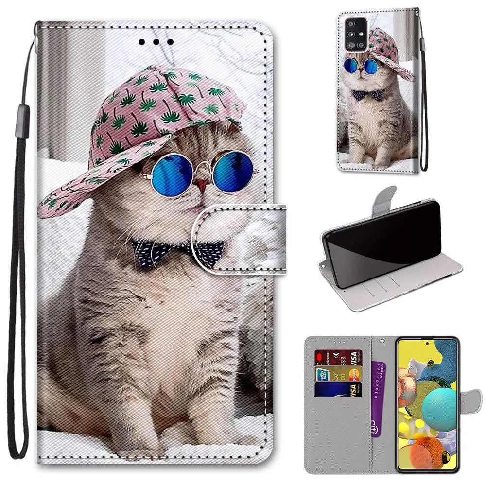 Anymob Samsung Red Rose Fashion Painted Flip Phone Case Leather Wallet Cover