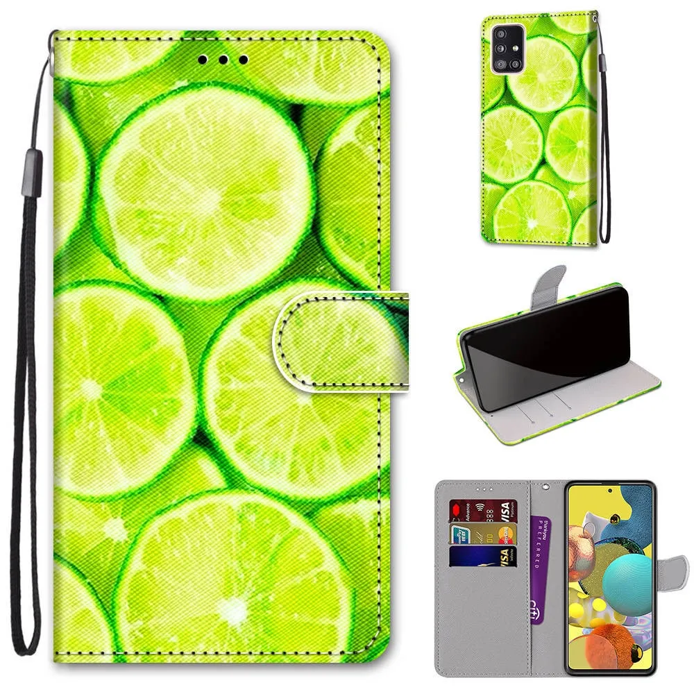 Anymob Samsung Red Rose Fashion Painted Flip Phone Case Leather Wallet Cover