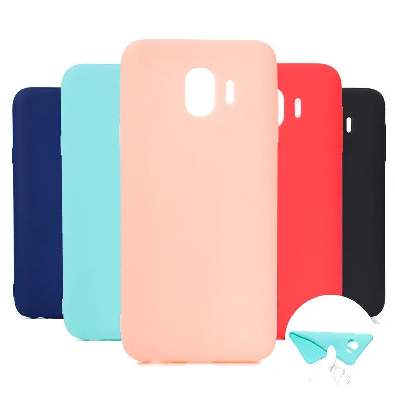 Anymob Samsung White Silicone Candy Color Case Phone Cover