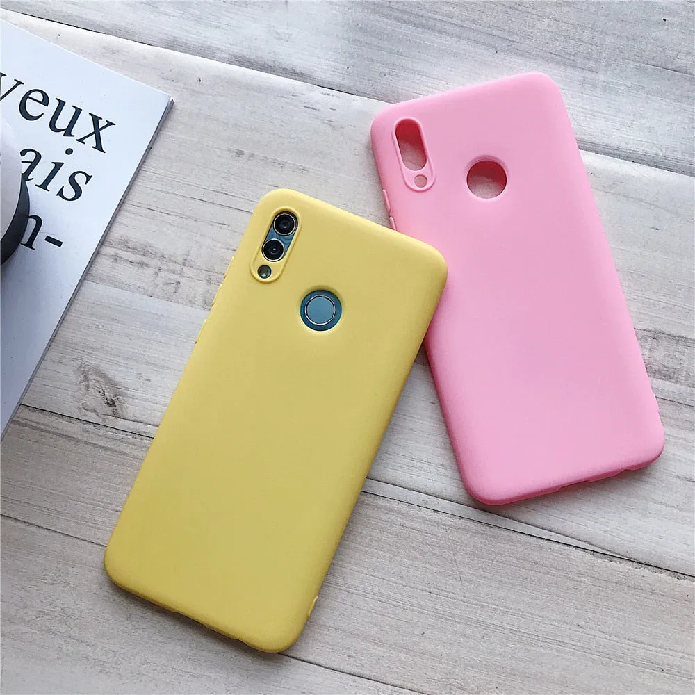 Anymob Xiaomi Purple Jelly Silicone Mobile Phone Case Cover