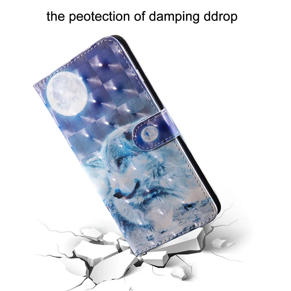 Anymob Xiaomi Redmi Phone Case Flower Leather Flip Wallet Cover