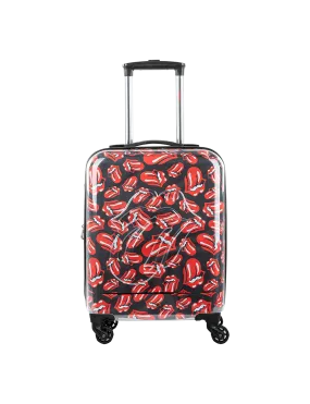 AOP Classic Logo Clear Coated Carry On Luggage Suitcase