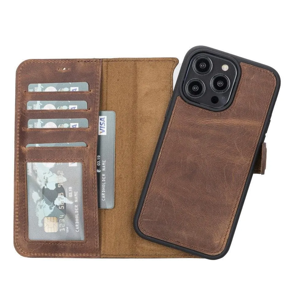 Apple iPhone 14 Series Leather Wallet Case / MWWN - Window Magic