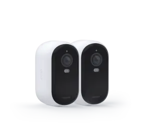 Arlo Essential Outdoor Wireless 2K Security Camera (2 Pack), Wi-Fi, USB, 130° View - VMC3250-100NAR (Certified Refurbished)