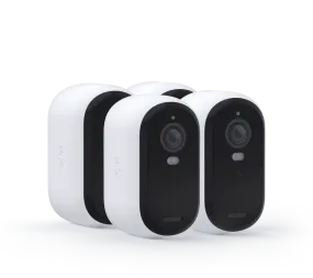 Arlo Essential Outdoor Wireless 2K Security Camera (4 Pack), Wi-Fi, USB, 130° View - VMC3450-100NAR (Certified Refurbished)