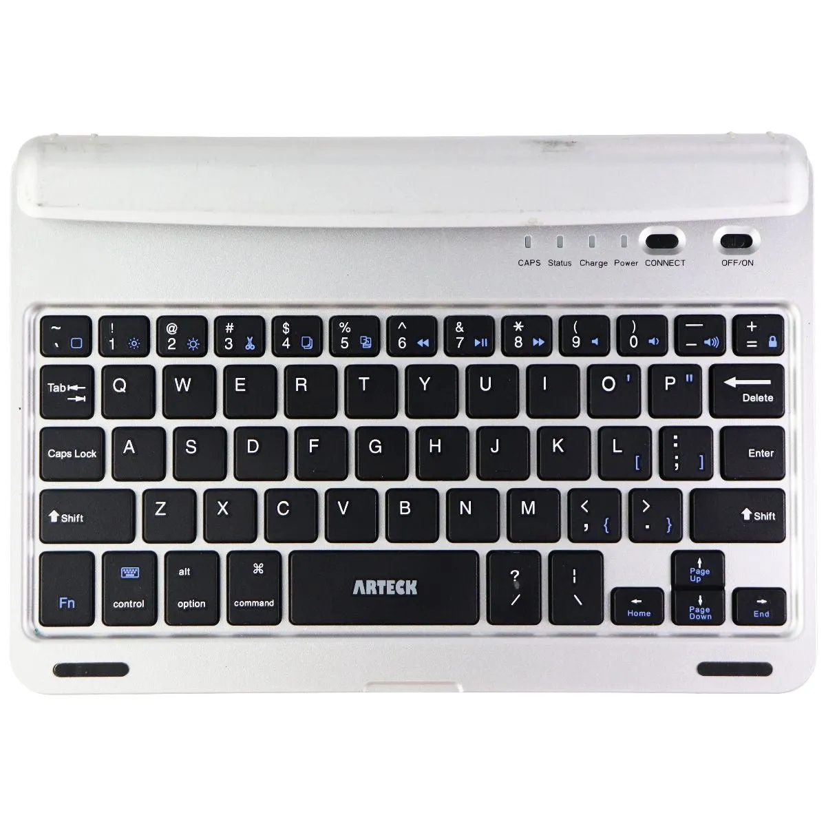 Arteck Ultra-Thin Apple iPad Mini 5 & Mini 4 Bluetooth Keyboard Dock - Silver