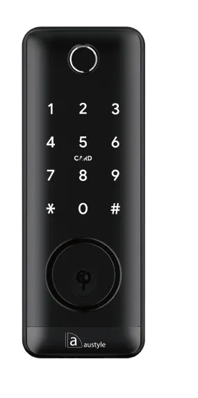 Austyle Digital Dead Bolt Set Black 170x65mm