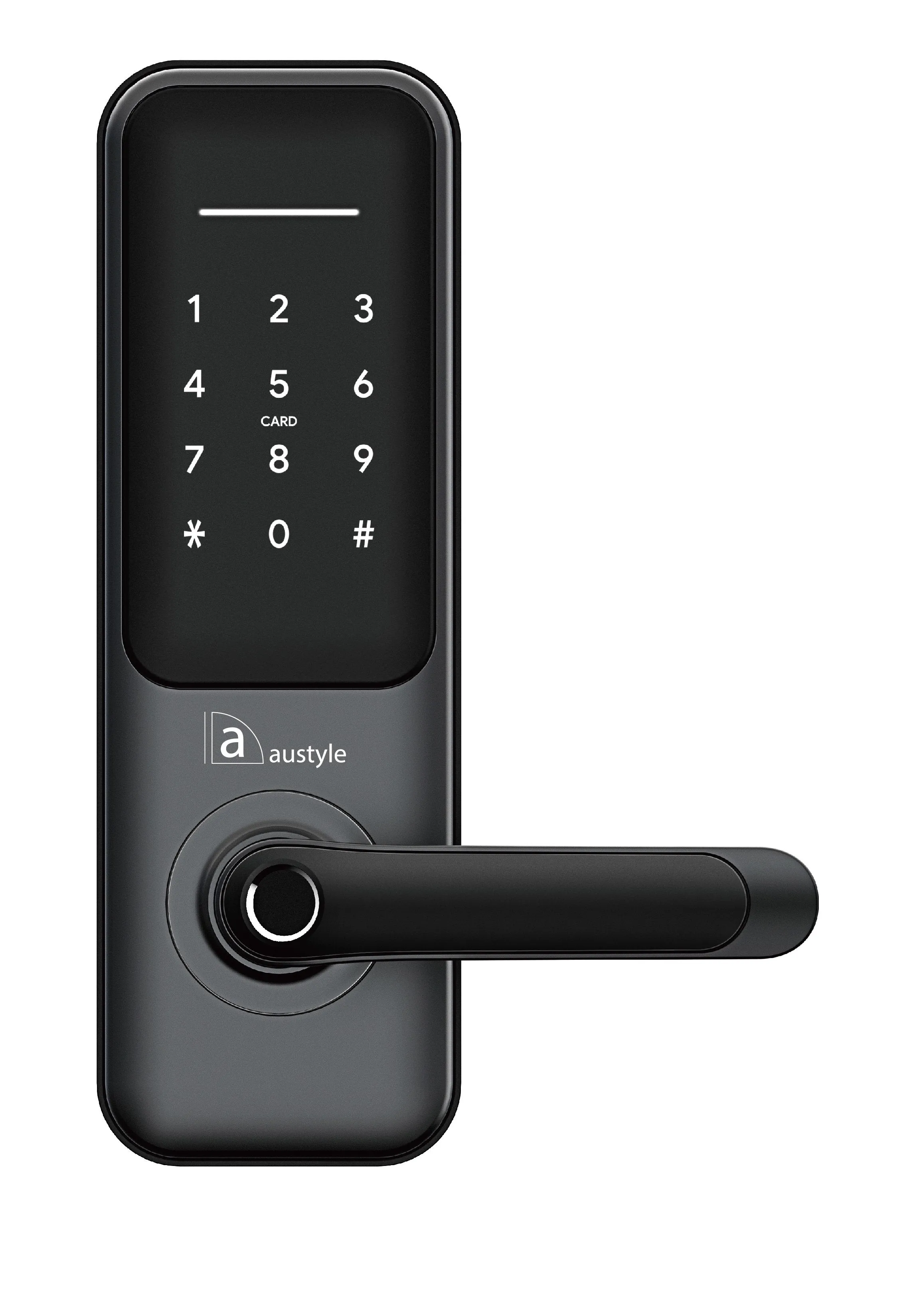Austyle Digital Lever Latch Set Black 235x75mm