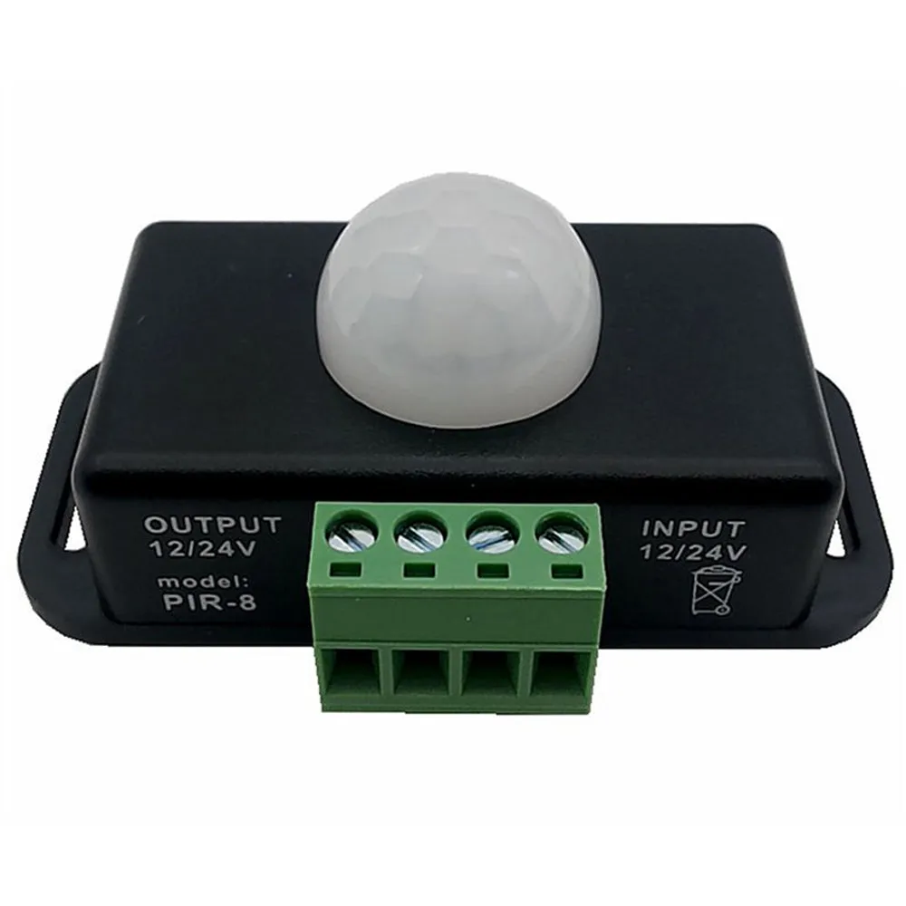 Automatic DC 12V-24V 8A Infrared PIR Motion Sensor Switch Module For LED Light