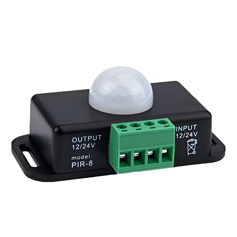 Automatic DC 12V-24V 8A Infrared PIR Motion Sensor Switch Module For LED Light