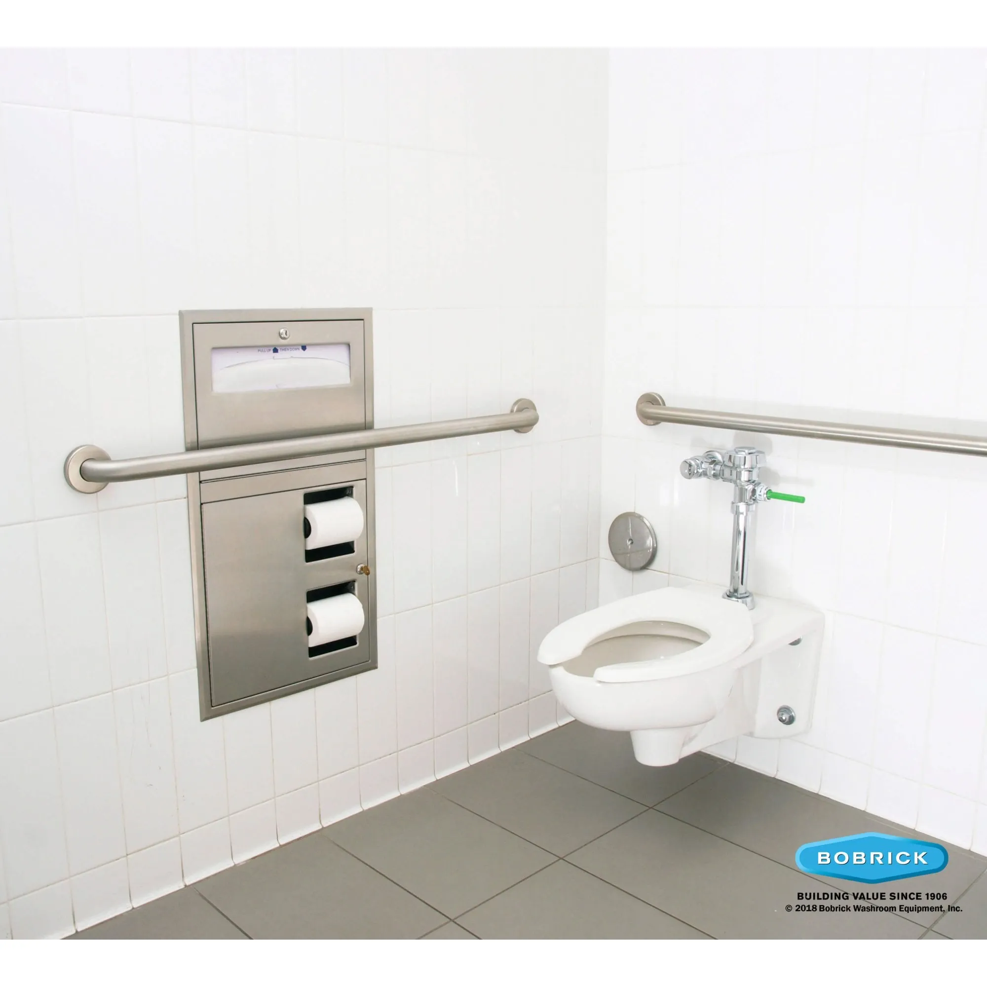 B-6806 Stainless Steel Grab Bar with 38mm Bar Diameter (Various Lengths)
