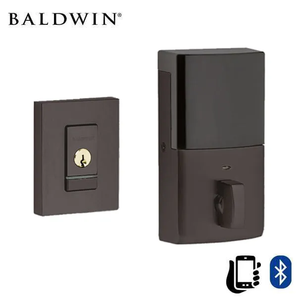 Baldwin Estate Evolved - 8220.B Contemporary Electronic Deadbolt - Singl Cyl  - Bluetooth - 112 - Venetian Bronze - Grade 2
