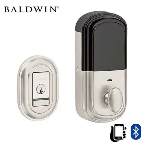 Baldwin Estate Evolved - 8231.B Traditional Electronic Deadbolt - Singl Cyl  - Bluetooth - 150 - Satin Nickel - Grade 2