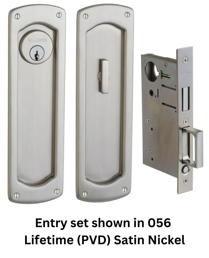 Baldwin - Pocket Door Locks - Palo Alto - Entry Pocket Door Set