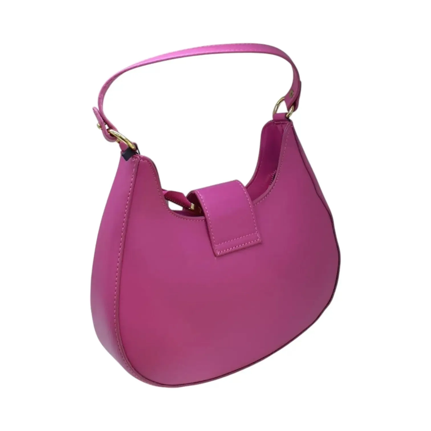 BB Hobo Shoulder Bag with Gold Lock