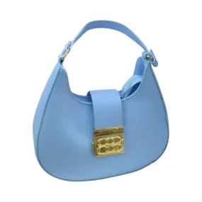 BB Hobo Shoulder Bag with Gold Lock