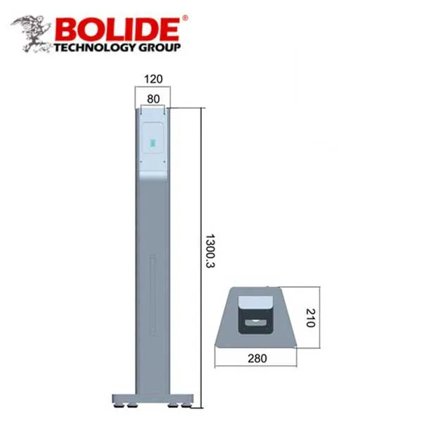 Bolide - Standing Bracket For BN-2600ACTC - Bevel - 12VDC - USB - Aluminum Finish