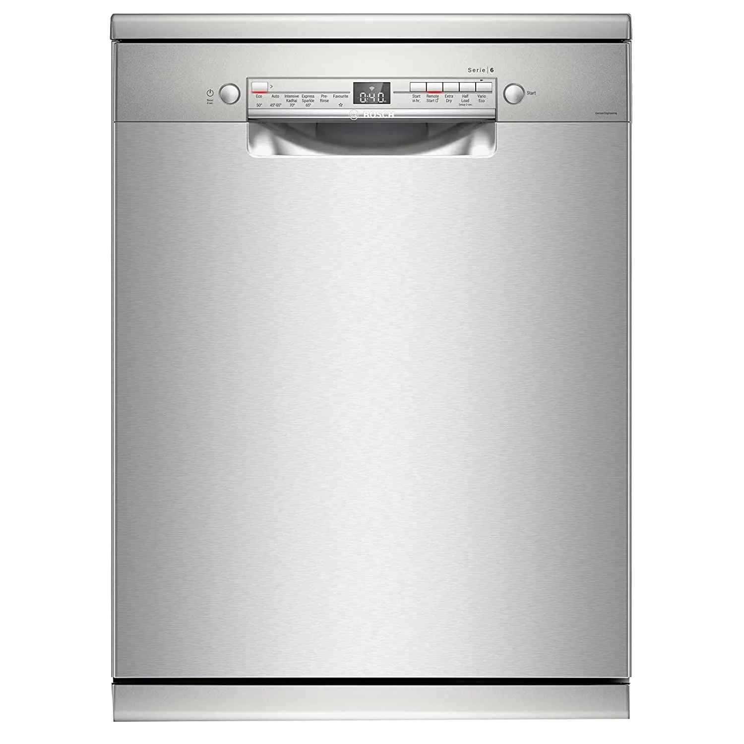 BOSCH SMS6ITI00I Free Standing 13 Place Settings Intensive Kadhai Cleaning WiFi Enabled