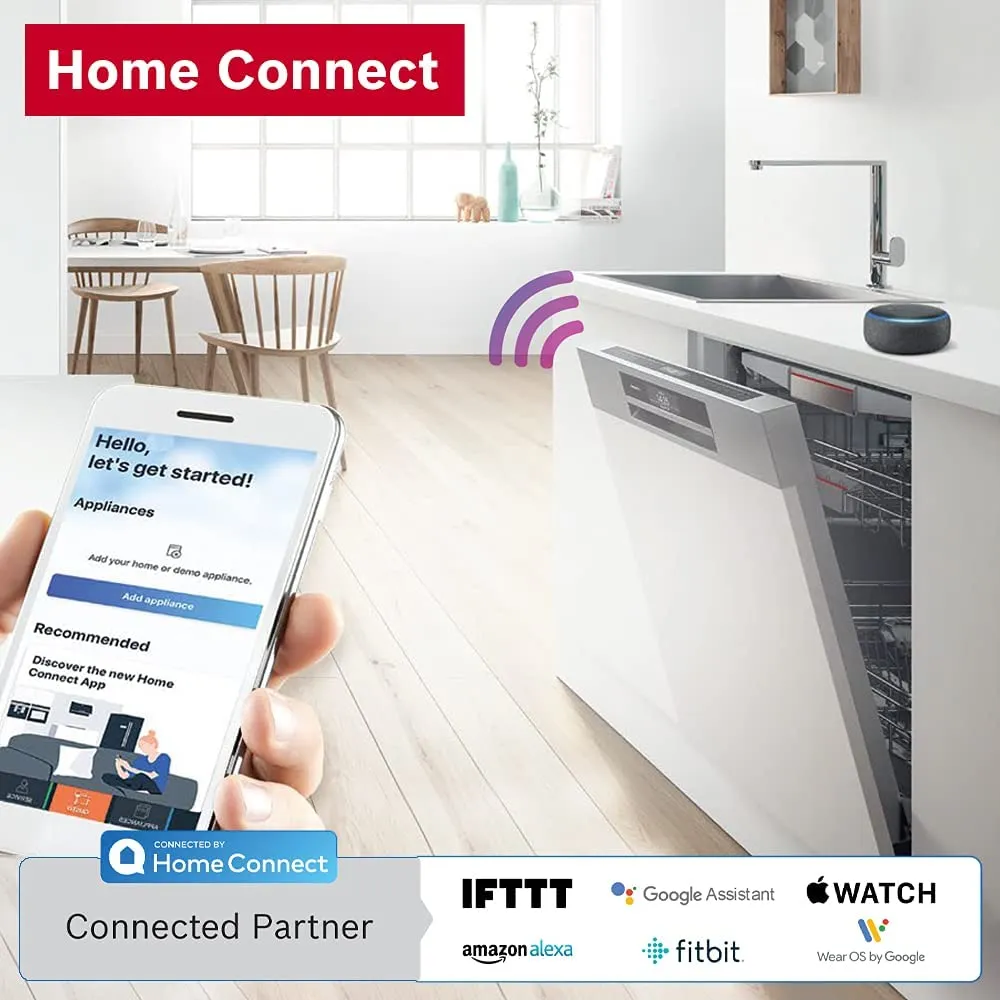 BOSCH SMS6ITI00I Free Standing 13 Place Settings Intensive Kadhai Cleaning WiFi Enabled