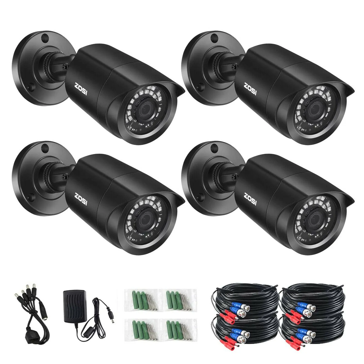 C106 2pack/4pack 1080P Security Cameras   60ft BNC Cable (ZG1062B)