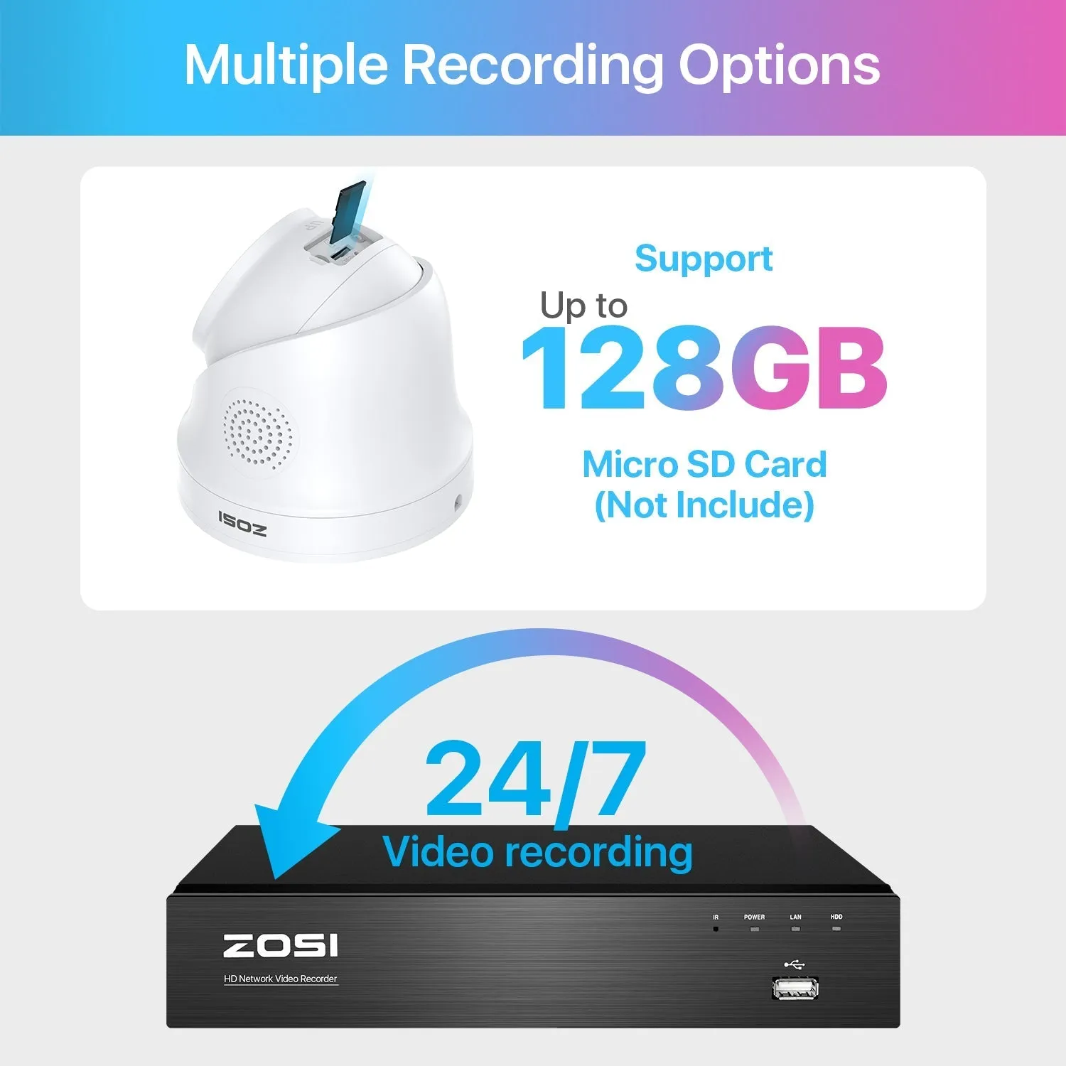C225 4K Starlight PoE IP Camera   Optional Cloud/Local Storage
