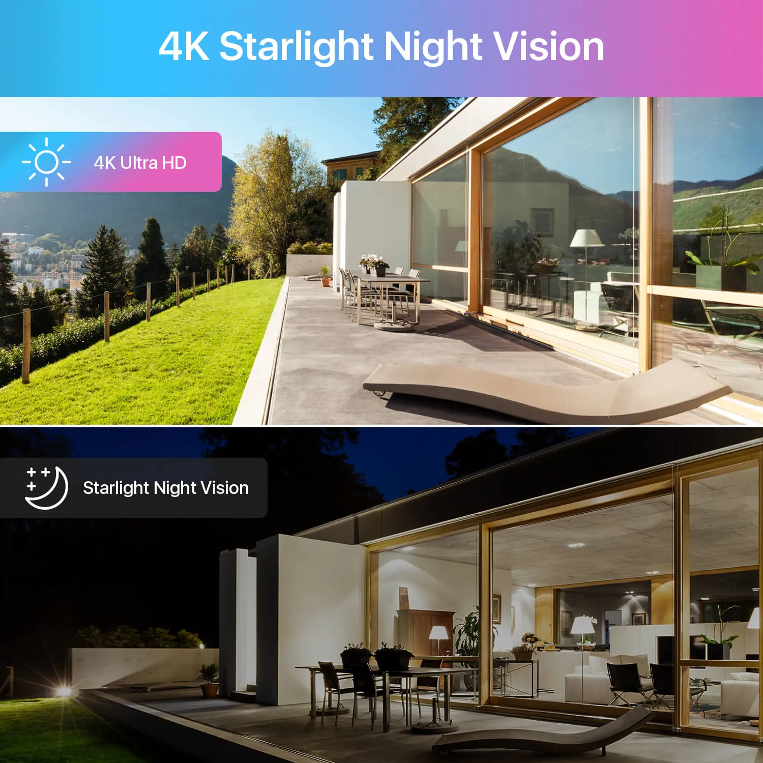 C225 4K Starlight PoE IP Camera   Optional Cloud/Local Storage