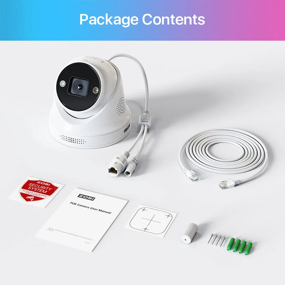 C225 4K Starlight PoE IP Camera   Optional Cloud/Local Storage