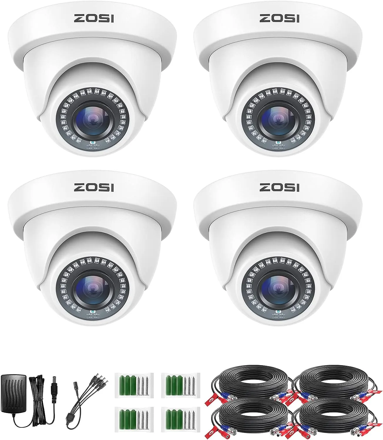 C419 2pack/4pack 1080P Analog CVBS Security Camera   60ft BNC (ZG4192B)
