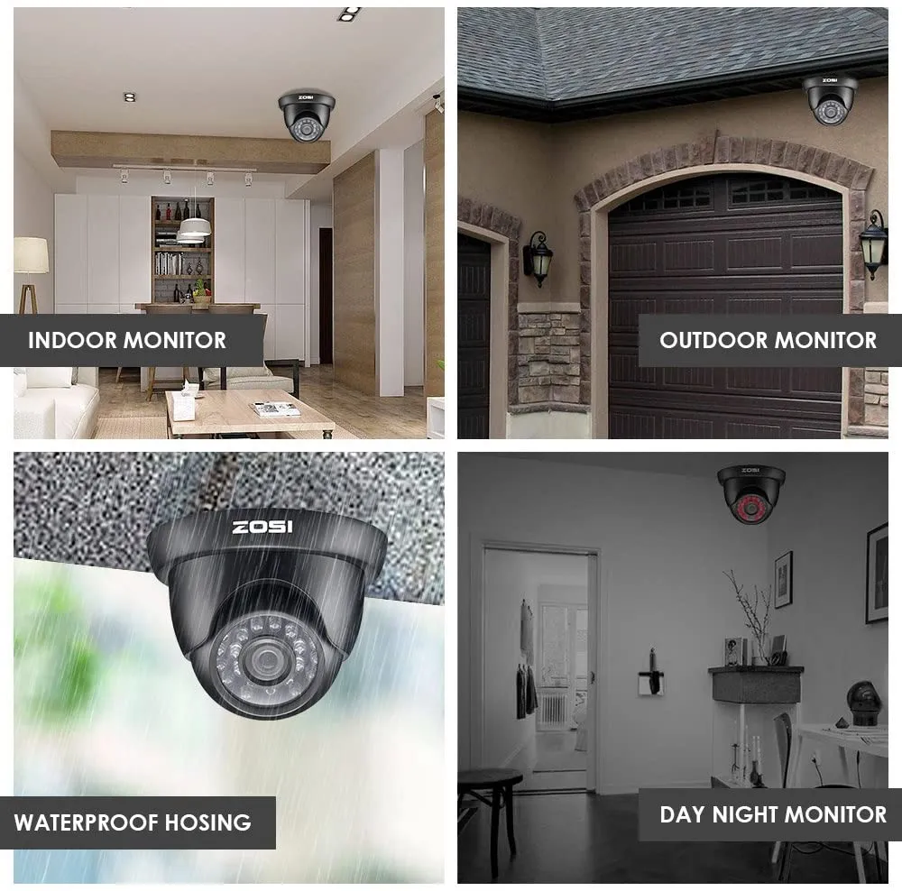 C419 2pack/4pack 1080P Analog CVBS Security Camera   60ft BNC (ZG4192B)