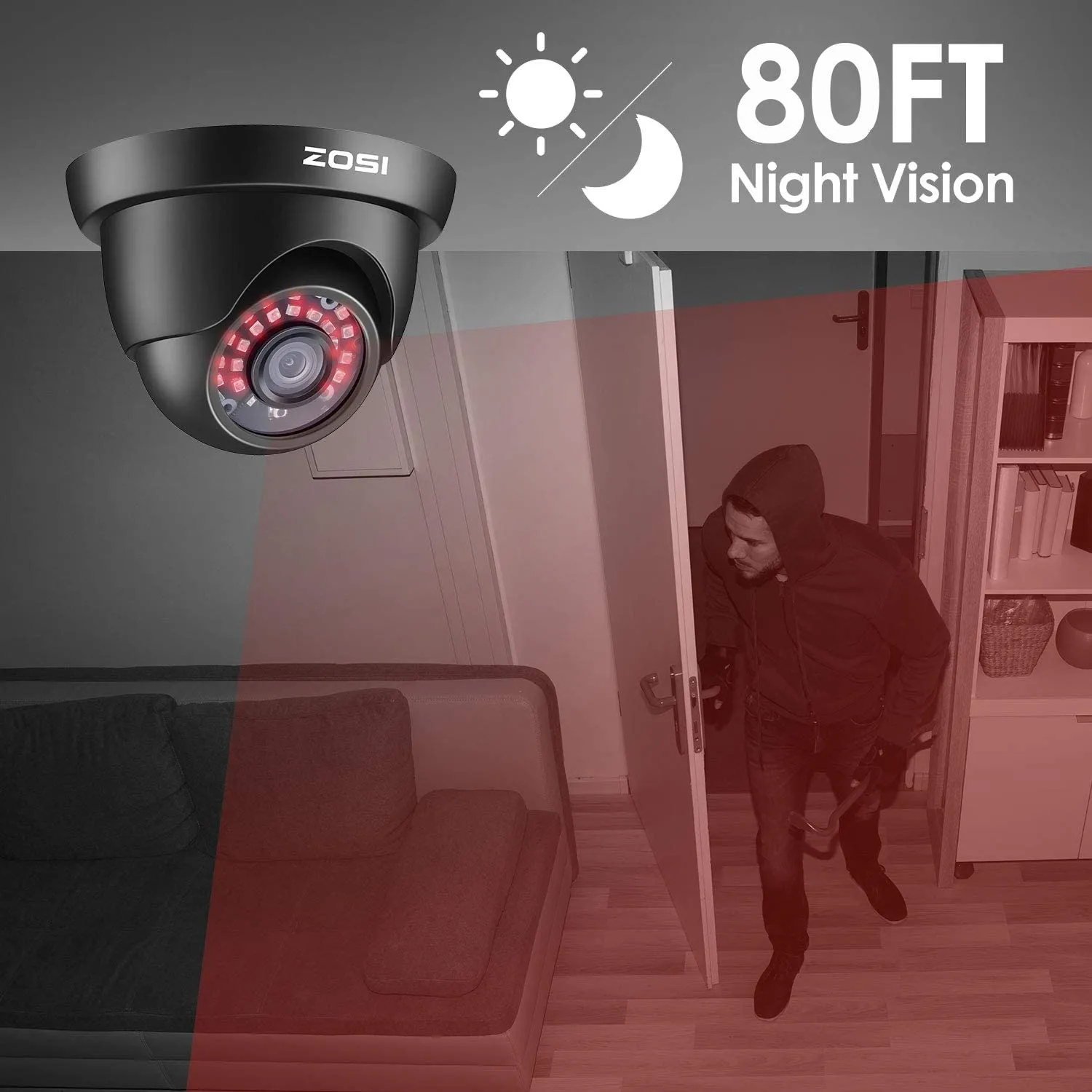 C419 2pack/4pack 1080P Analog CVBS Security Camera   60ft BNC (ZG4192B)