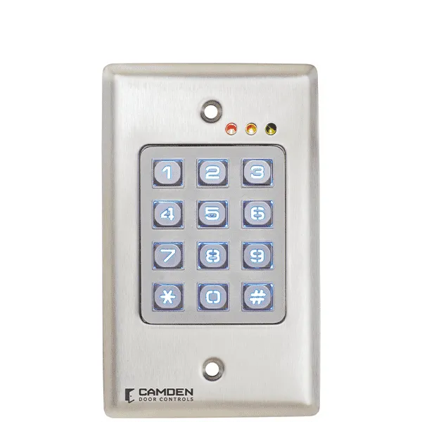 Camden CM-120WV2 - Flush Mount Outdoor Keypad - 999 Users - Weather Resistant- 12/24V AC/DC