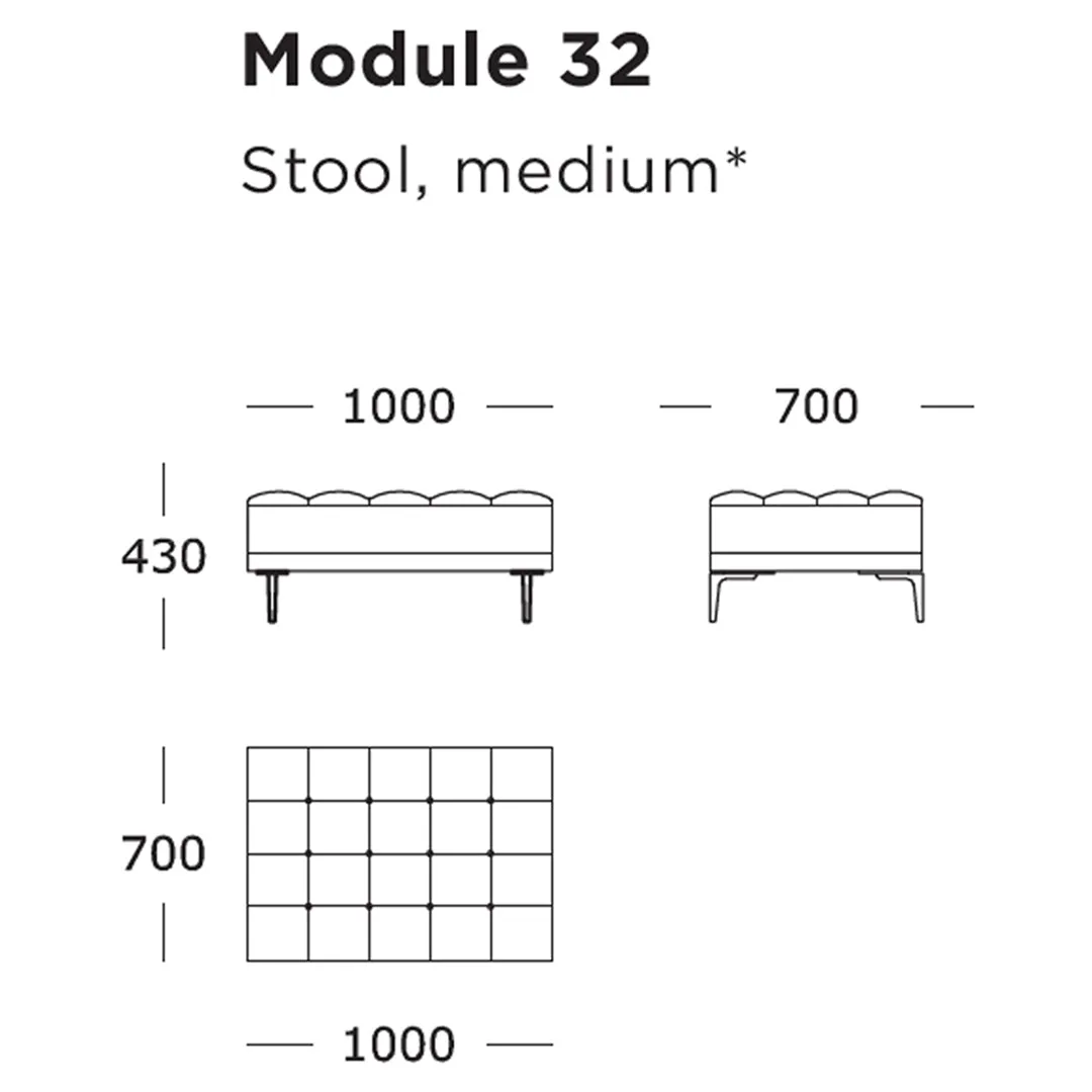 Campo Modular Sofa (Modules 25-32)