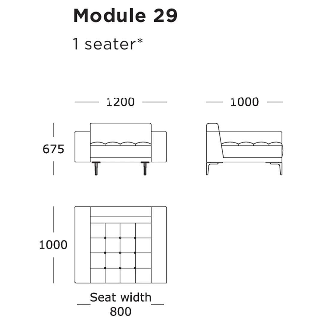 Campo Modular Sofa (Modules 25-32)