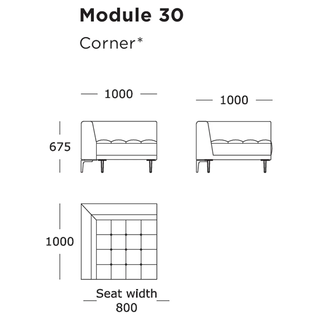 Campo Modular Sofa (Modules 25-32)
