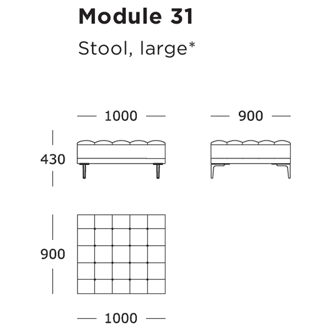 Campo Modular Sofa (Modules 25-32)